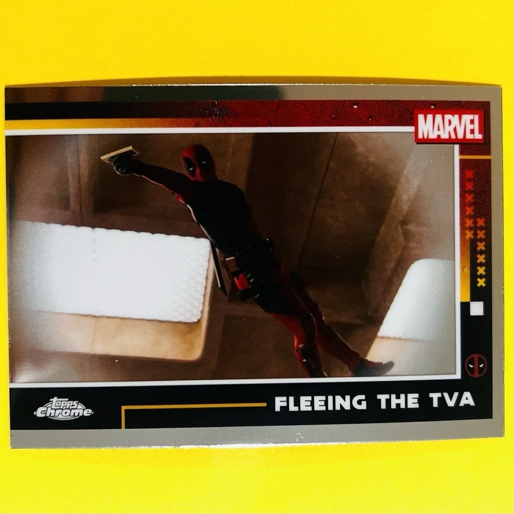 2025 Topps Chrome Deadpool & Wolverine Fleeing The TVA #63 Insert Marvel